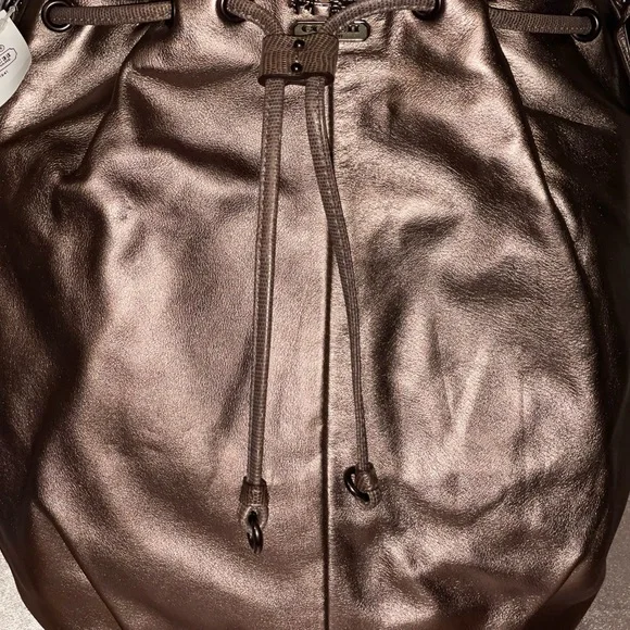 NWT! Coach Madison Marielle Leather Drawstring Carryall Bag AR/BRONZE 17016 - Picture 2 of 10